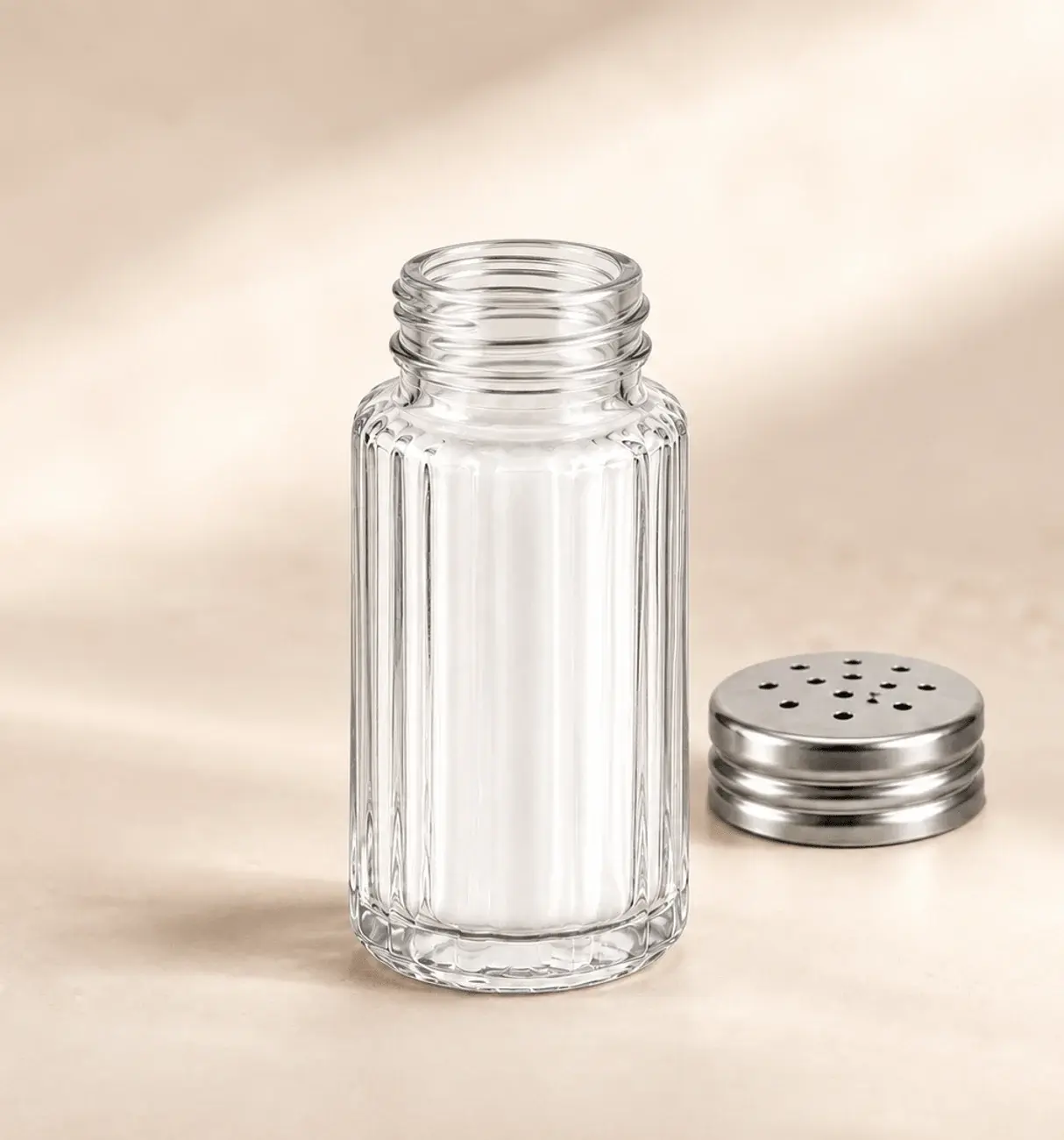 50 mL 세로 골 유리병 세부 이미지