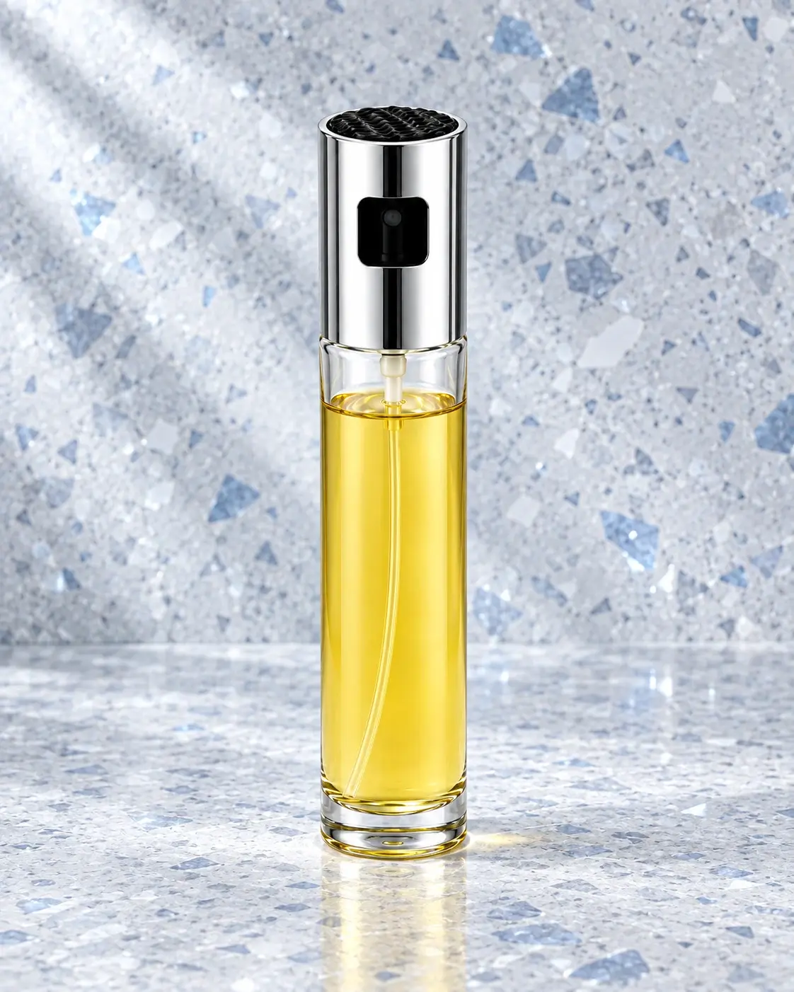 100 mL 강화 유리병과 흡입관 세부 이미지