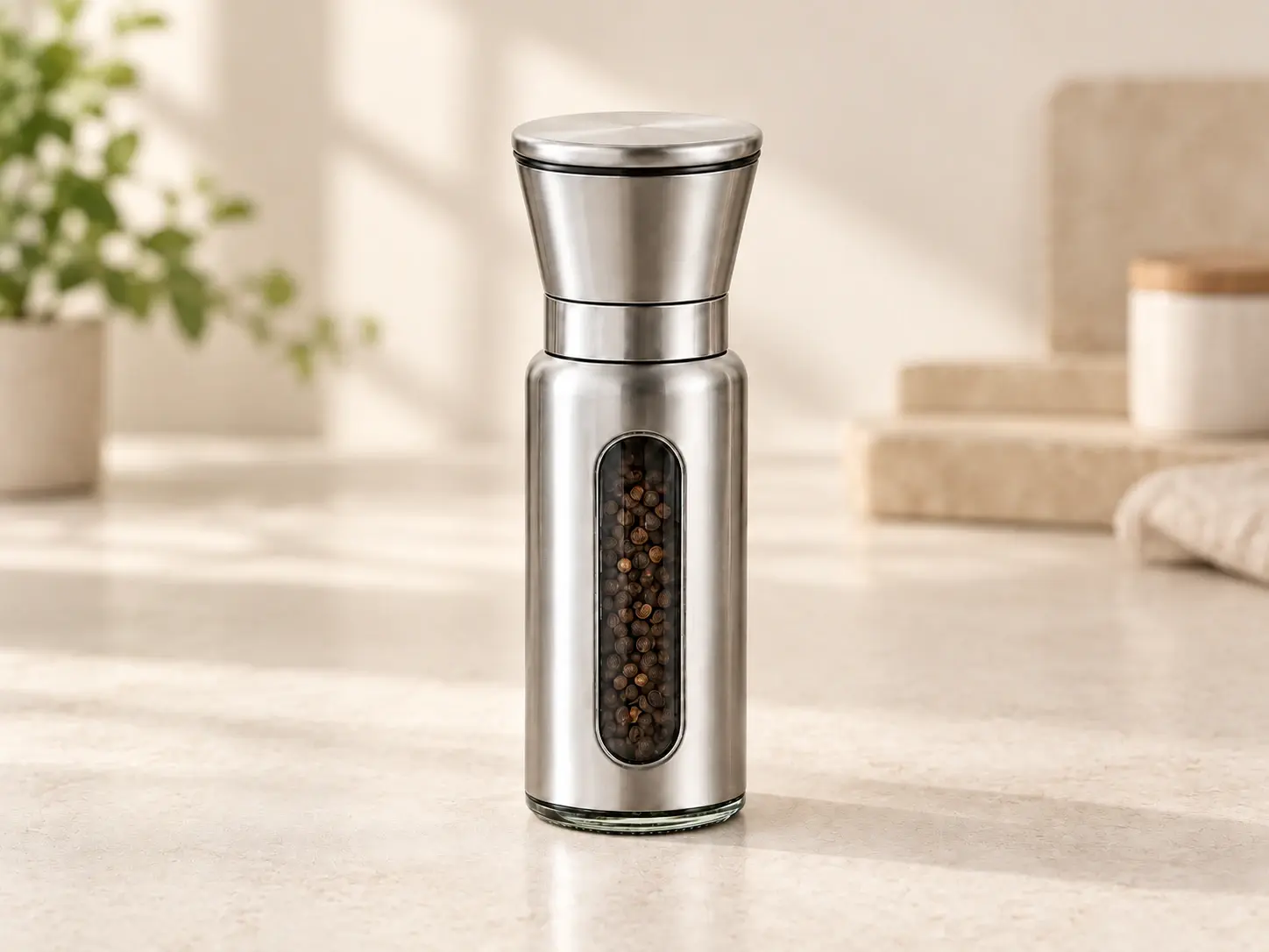 콘형 304 스테인리스 그라인더 270 mL