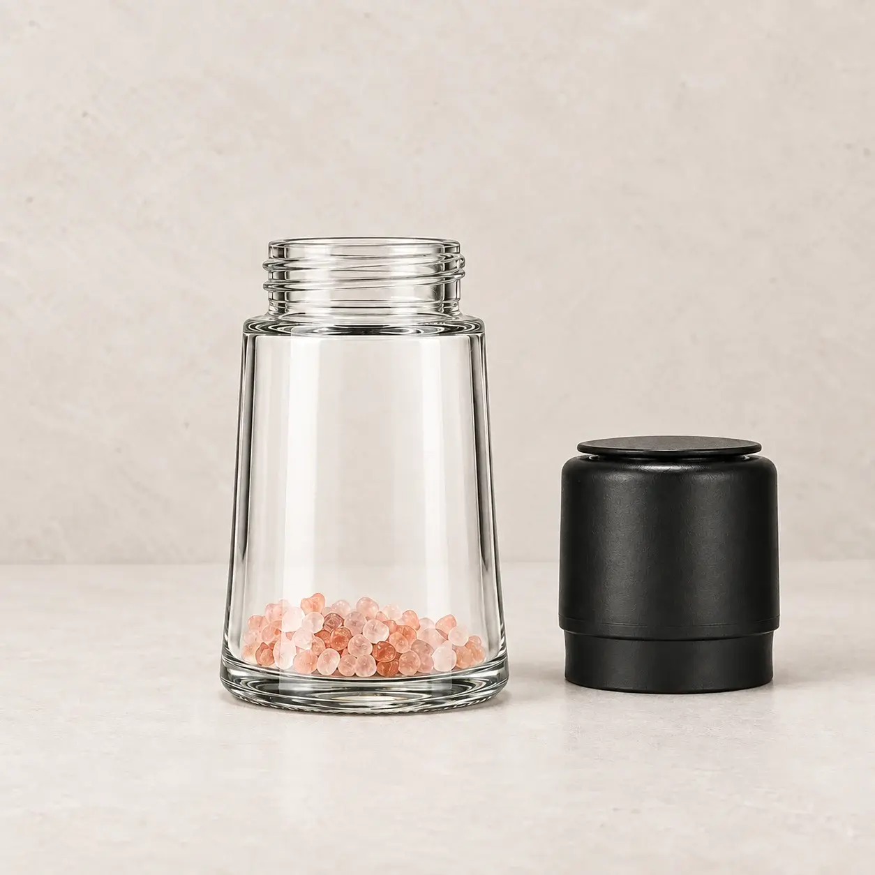 120 mL 광폭 테이퍼 유리병 세부 이미지
