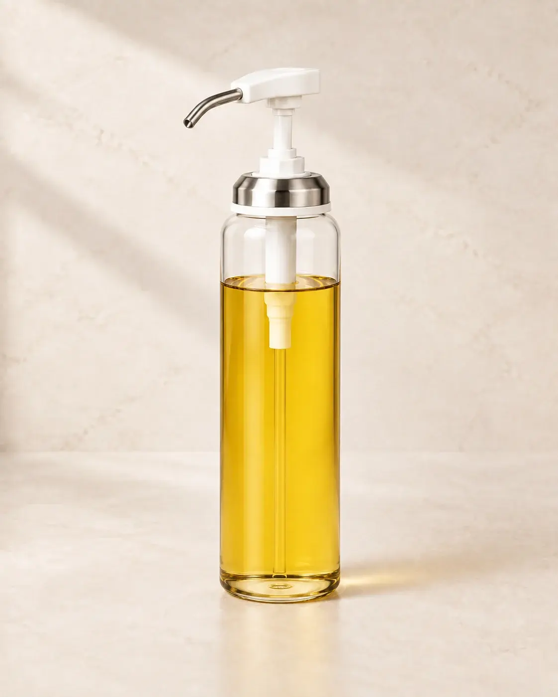 300 mL 슬림 유리병과 흡입관 세부 이미지