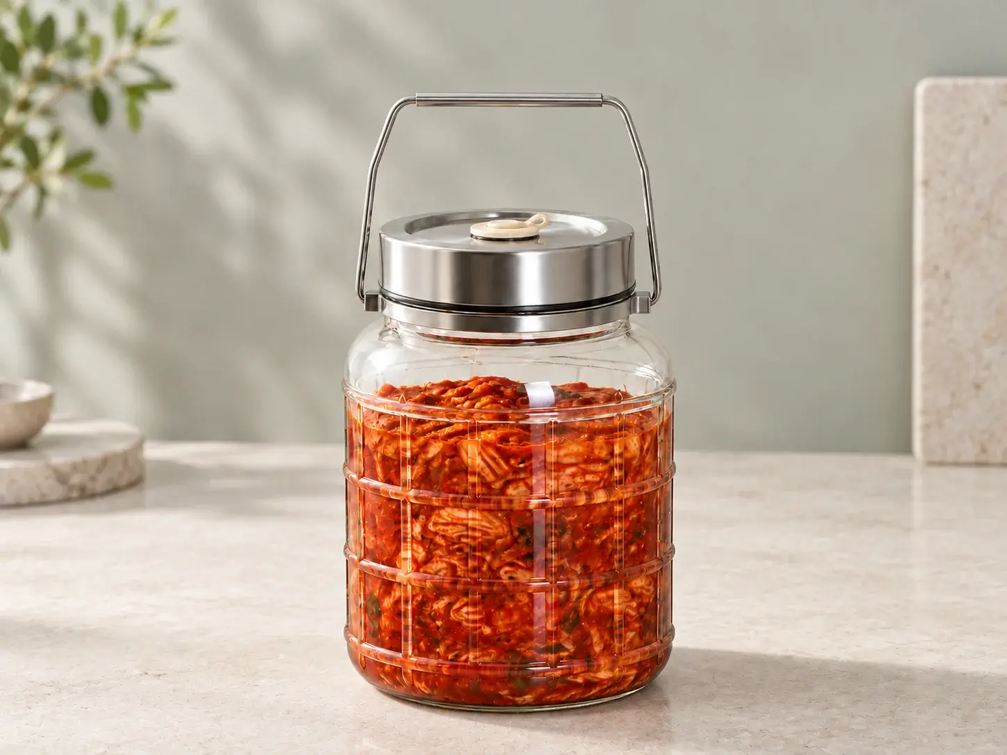 1,000 mL 손잡이형 발효 유리병 완성품