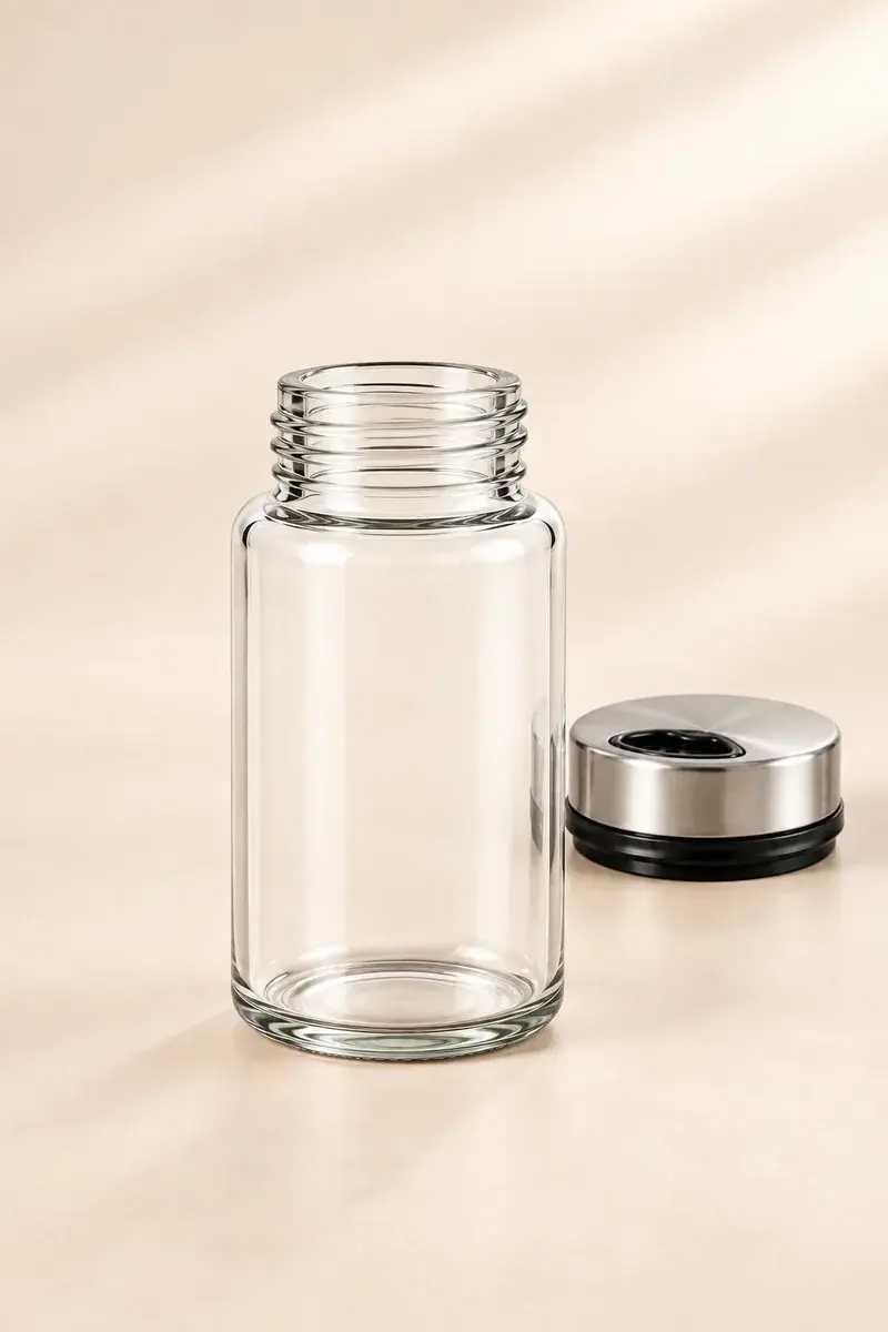 150 mL 투명 유리병 세부 이미지